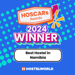 The Best Hostel in Namibia awards by Hostelworld in 2024